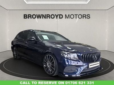 Used Mercedes E300 AMG line 2020 Blue Estate