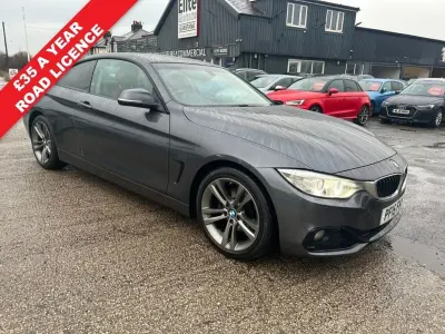 Begagnad BMW 420 Sport Line 190 HK (139 kW) 2015 Grå Sportkupé