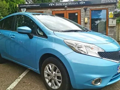 Used Nissan Note Acenta Premium 80 HP (58 kW) 2016 Blue Hatchback