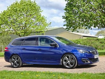 Used Peugeot 308 SW GT-line 130 HP (95 kW) 2016 Blue Estate