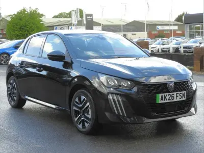 New Peugeot e-208 Allure 100 kW (136 HP) 2026 Black Hatchback