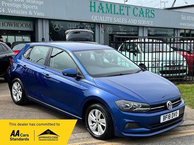 Used VW Polo SE 95 HP (69 kW) 2018 Blue Hatchback
