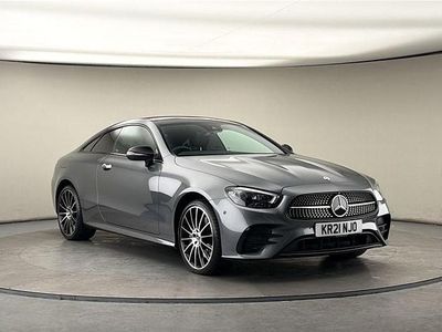 Used Mercedes E400 AMG line 2021 Selenite grey Coupe
