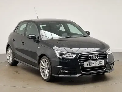 Used Audi A1 S-Line 116 HP (85 kW) 2015 Black Hatchback