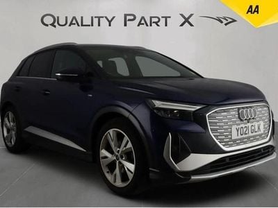 Used Audi Q4 e-tron S-Line 125 kW (170 HP) 2021 Blue SUV