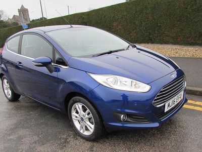 Used Ford Fiesta Zetec 100 HP (73 kW) 2016 Blue Hatchback