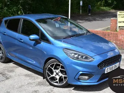 Begagnad Ford Fiesta ST 200 HK (147 kW) 2019 Blå Halvkombi