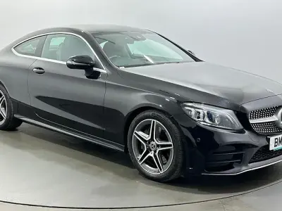 Used Mercedes C300 AMG line 258 HP (189 kW) 2019 Black Coupe