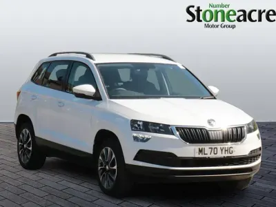 Usado Skoda Karoq SE Drive 150 CV (110 kW) 2020 Blanco SUV