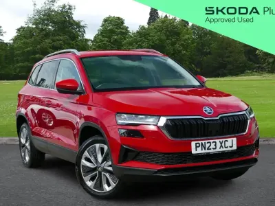 Used Skoda Karoq SE L 150 HP (110 kW) 2023 Red SUV