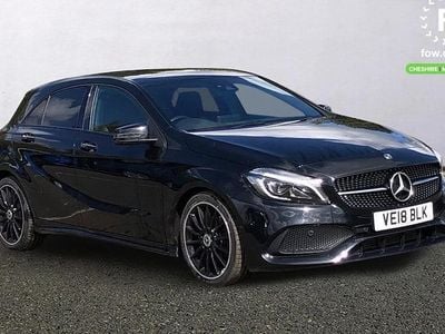 Used Mercedes A200 AMG Line Premium Plus 136 HP (100 kW) 2018 Black Hatchback