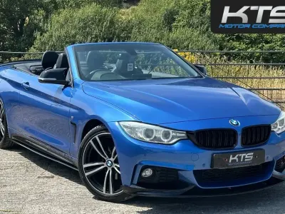 Used BMW 420 Cabriolet M Sport 184 HP (135 kW) 2015 Blue Cabriolet