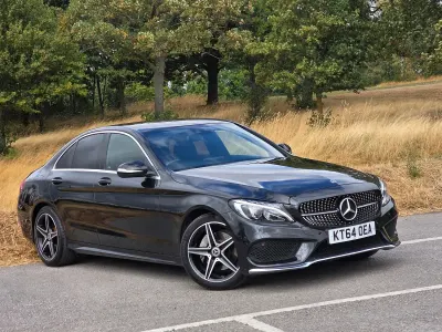 Used Mercedes C220 AMG line 170 HP (125 kW) 2015 Black Sedan