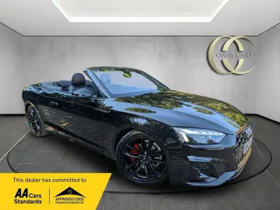 Used Audi A5 Cabriolet S-Line 190 HP (139 kW) 2020 Black Cabriolet