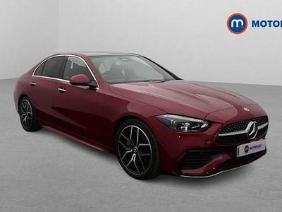Red Used 2024 Mercedes C300 AMG Line Premium Plus Sedan | £33,599 (A bit pricey)