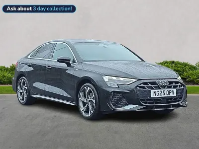 Used Audi A3 S-Line 150 HP (110 kW) 2025 Black Sedan
