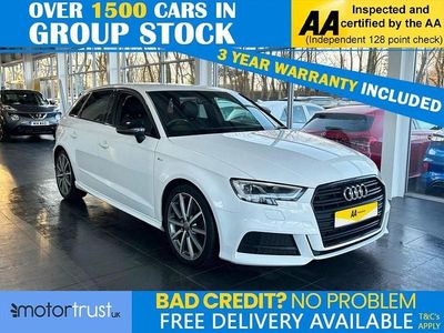 White Used 2018 Audi A3 Sportback Black Edition Hatchback | £10,795 (Fair price)