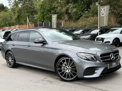 Used Mercedes E220 AMG line 194 HP (142 kW) 2019 Grey Estate