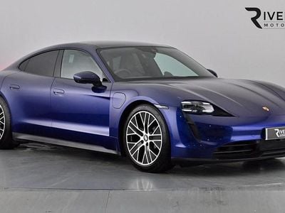 Gentian blue Used 2021 Porsche Taycan Performance Package Sedan | £43,750 (Super price)