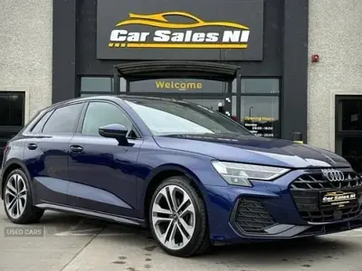 Used Audi A3 S-Line 148 HP (108 kW) 2024 Blue Hatchback