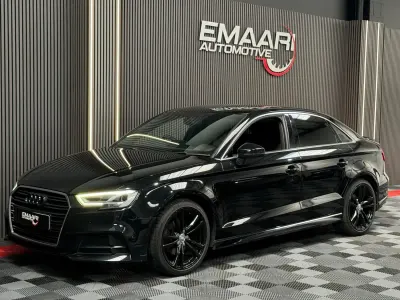 Używany Audi A3 S-Line 150 KM (110 kW) 2019 Czarny Sedan/Limuzyna