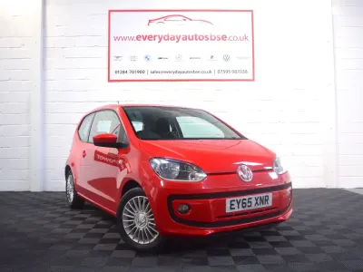 Used VW up! high up! 75 HP (55 kW) 2015 Red Hatchback