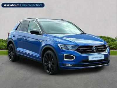 Used VW T-Roc R-line 150 HP (110 kW) 2021 Blue SUV
