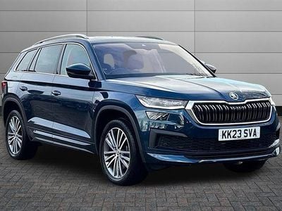 Used Skoda Kodiaq LAURIN & KLEMENT 150 HP (110 kW) 2023 Petrol blue SUV