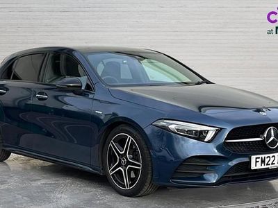 Used Mercedes A180 AMG Line Premium Plus 136 HP (100 kW) 2022 Blue Hatchback