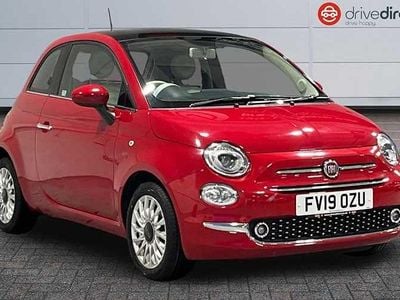 Red Used 2019 Fiat 500 Lounge Hatchback | £7,349 (Fair price)