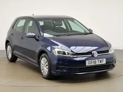 Used VW Golf VII S 125 HP (91 kW) 2018 Blue Hatchback