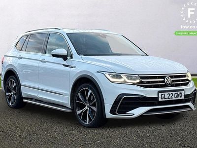 White Used 2022 VW Tiguan Allspace R-line SUV | £26,299 (Fair price)