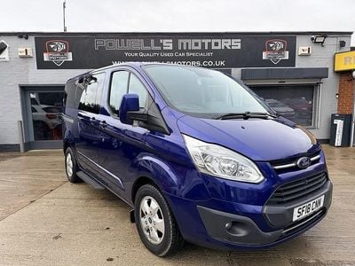 Blue Used 2018 Ford Tourneo Custom Titanium Van | £11,995 (Super price)