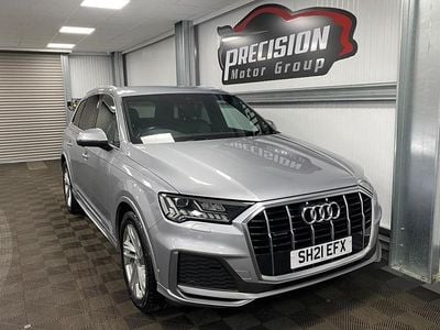 Silver Used 2021 Audi Q7 S-Line SUV | £28,495 (Fair price)