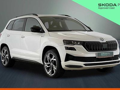 Used Skoda Karoq SportLine 150 HP (110 kW) 2023 Moon white metallic SUV
