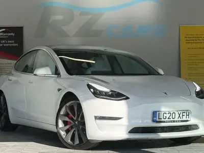 Used Tesla Model 3 Performance 334 kW (455 HP) 2020 White Sedan