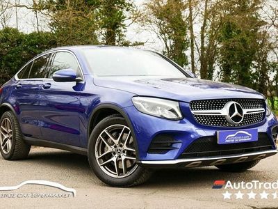 Used Mercedes GLC250 AMG line 211 HP (155 kW) 2018 Blue Coupe