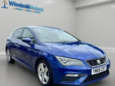 Used Seat Leon FR 130 HP (95 kW) 2020 Blue Hatchback