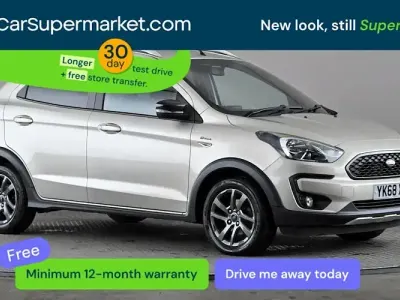 Begagnad Ford Ka Plus Active 86 HK (63 kW) 2018 Silver Halvkombi
