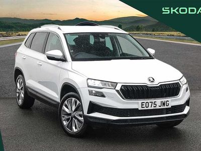 Used Skoda Karoq SE L 110 HP (80 kW) 2025 Moon white metallic SUV