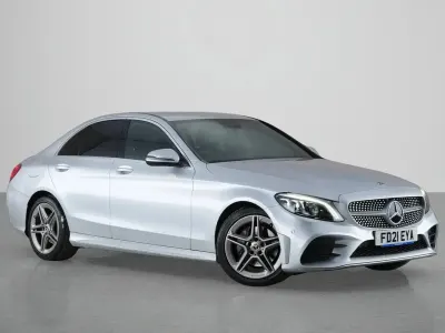 Used Mercedes C200 AMG Line Premium 2021 Silver Sedan