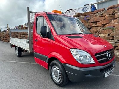 used Mercedes Sprinter 3.5t FLATBED TAIL-LIFT IDEAL SCAFFOLD TRUCK LONG BED VERY TIDY TRUCK