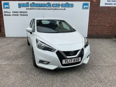 Used Nissan Micra Acenta 90 HP (66 kW) 2017 White Hatchback