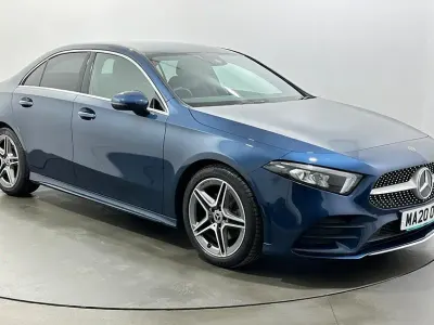 Used Mercedes A200 AMG line 163 HP (119 kW) 2020 Blue Sedan