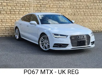 Used Audi A7 S-Line 2017 White Hatchback