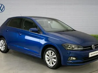 Used VW Polo Match 95 HP (69 kW) 2021 Blue Hatchback