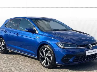Used VW Polo R-line 95 HP (69 kW) 2024 Blue Hatchback