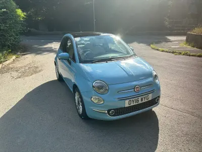 Used Fiat 500 Lounge 69 HP (50 kW) 2016 Blue Hatchback