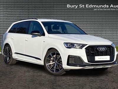 White Used 2022 Audi Q7 Black Edition SUV | £42,725 (Fair price)