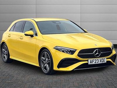 Used Mercedes A180 Executive 136 HP (100 kW) 2023 Sun yellow Hatchback